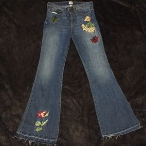 Mid Rise bell bottom jeans